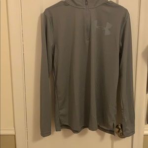 Grey under armour quarter zip